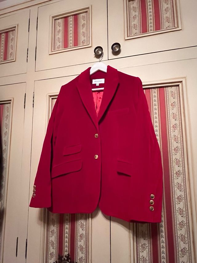 Giacca in velluto rosso Pedro del Hierro taglia L