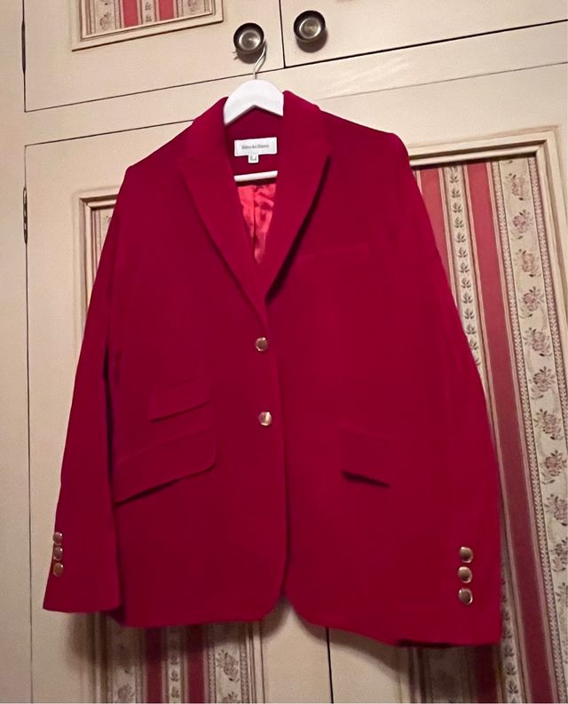 Giacca in velluto rosso Pedro del Hierro taglia L