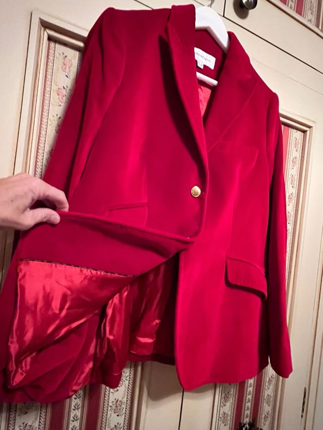 Giacca in velluto rosso Pedro del Hierro taglia L