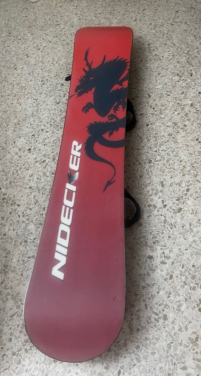 Tabla Snowboard con Fijaciones