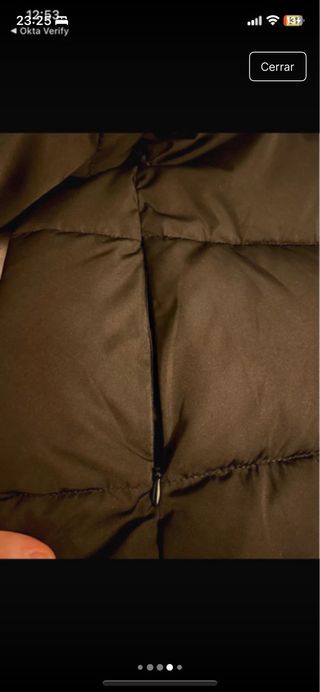 Abrigo acolchado negro Mango