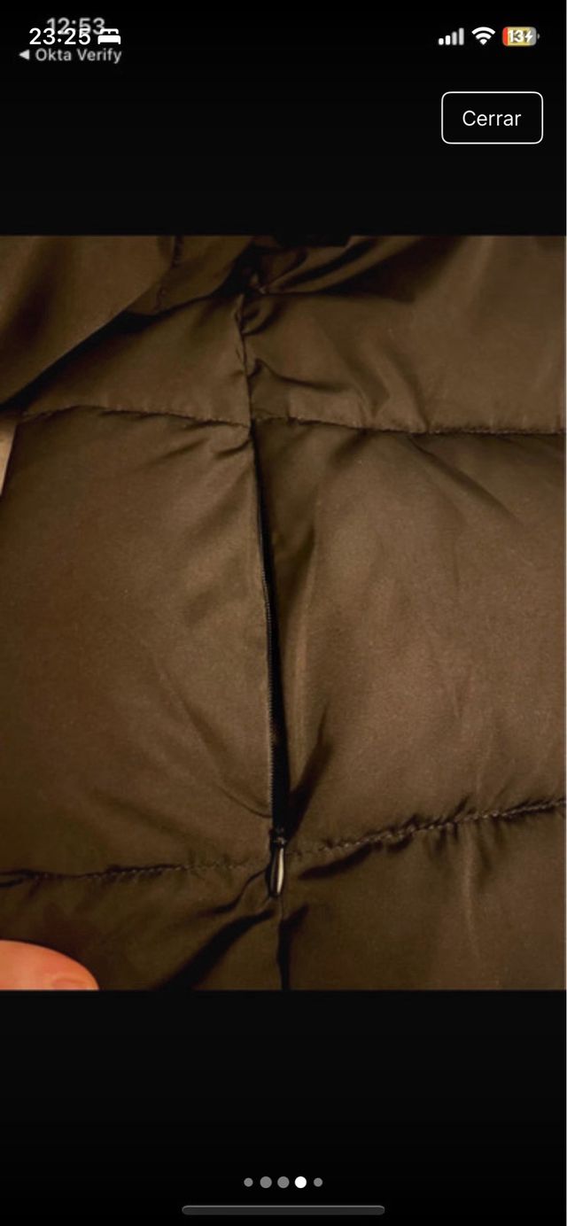 Abrigo acolchado negro Mango