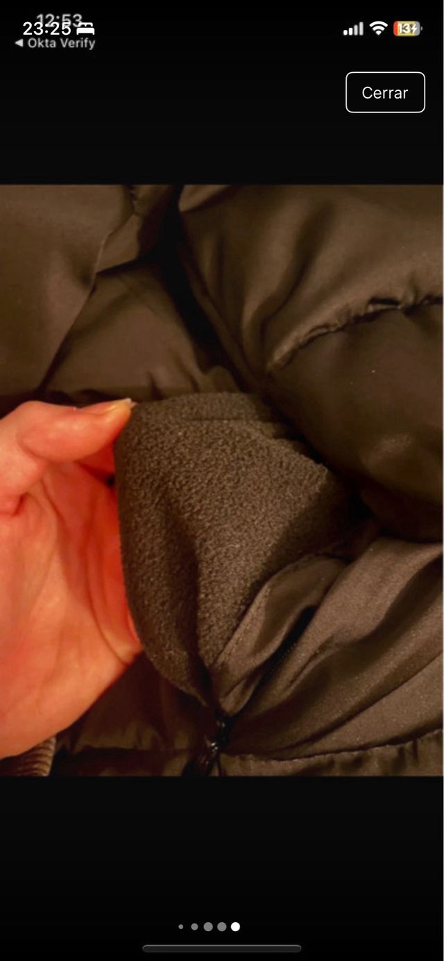 Abrigo acolchado negro Mango