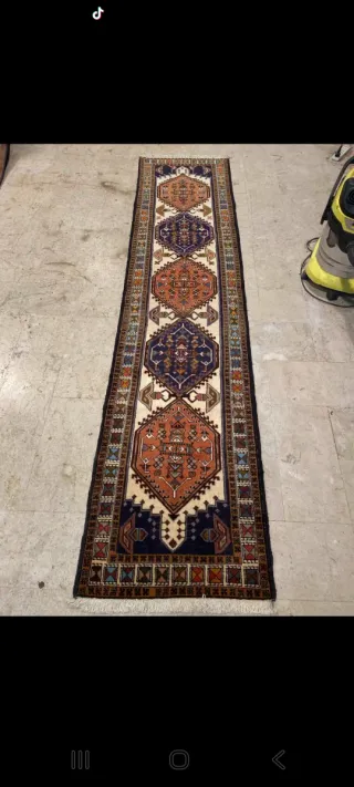 Tappeto persiano passatoia autentico lana