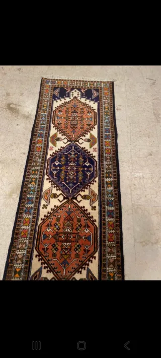 Tappeto persiano passatoia autentico lana