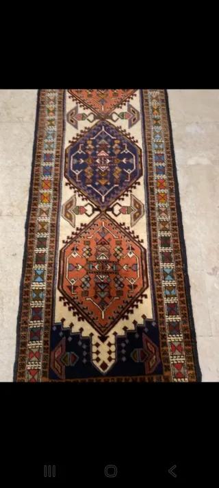 Tappeto persiano passatoia autentico lana