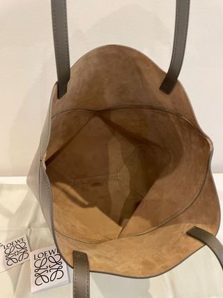 Bolso Loewe Puzzle Fold Tote Mini Arena Beige