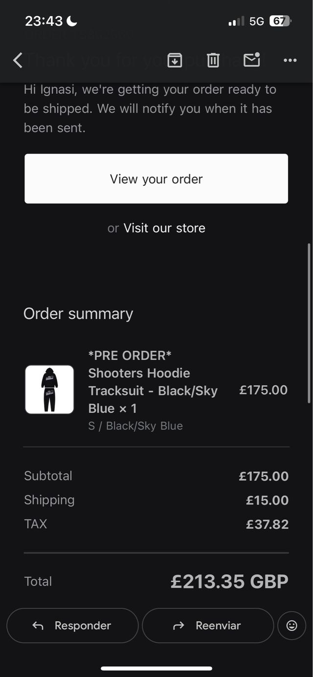 Conjunto Trapstar London Shooters