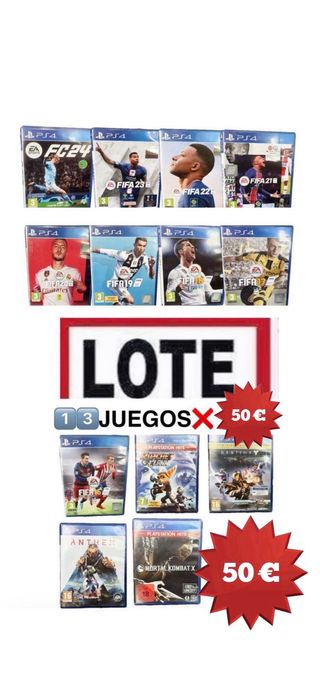 Lote 1️⃣3️⃣Juegos PS4 5️⃣0️⃣€