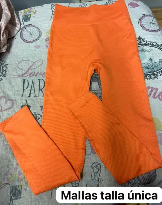 Mallas chica talla única naranja
