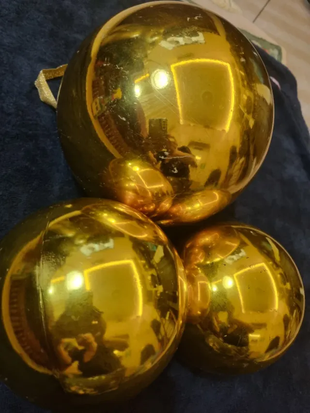 Palline Natale Vintage Oro