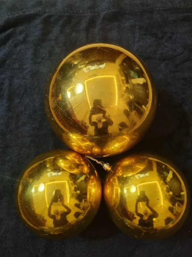 Palline Natale Vintage Oro