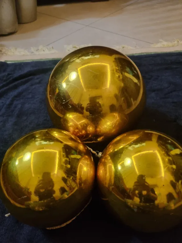 Palline Natale Vintage Oro