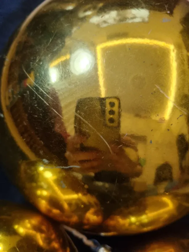 Palline Natale Vintage Oro