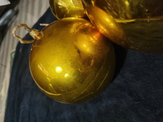 Palline Natale Vintage Oro