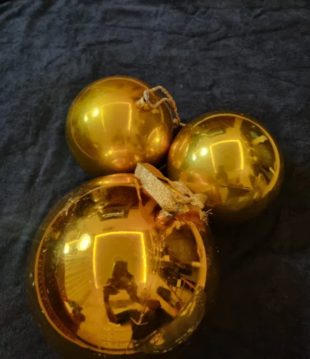 Palline Natale Vintage Oro