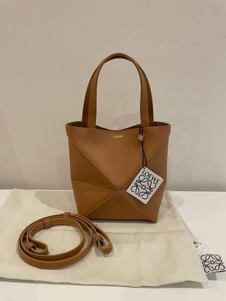 Bolso Loewe Puzzle Fold Mini Camel