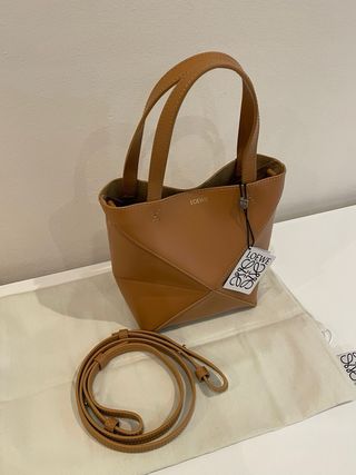 Bolso Loewe Puzzle Fold Mini Camel