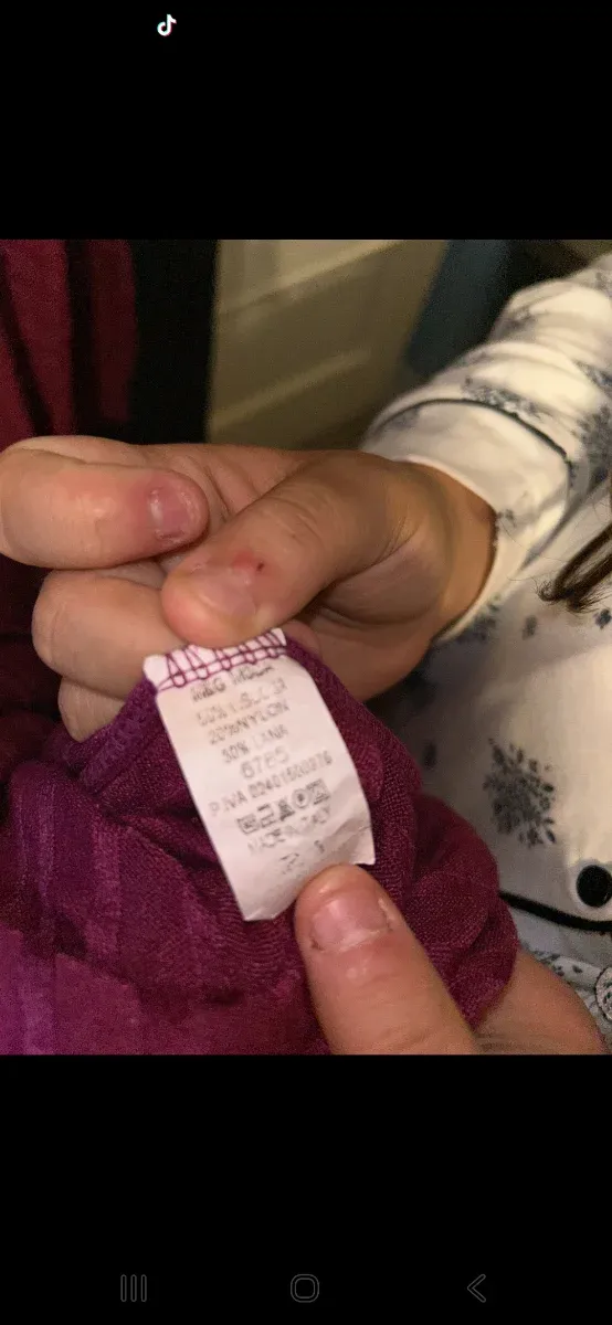 Vestido de invierno granate talla XL