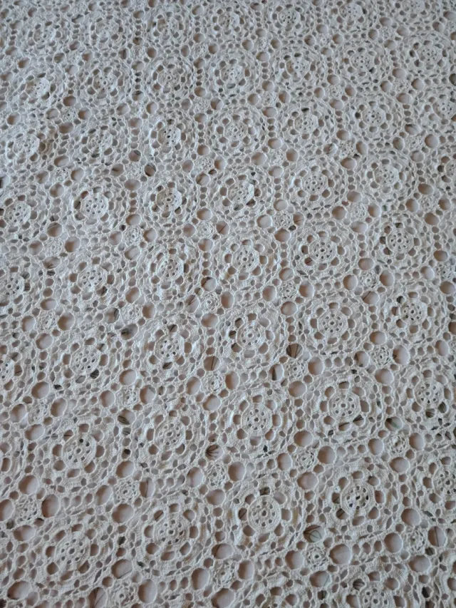 Colcha de ganchillo artesanal cama de 1,35