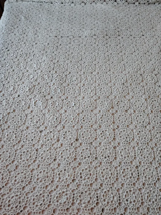 Colcha de ganchillo artesanal cama de 1,35