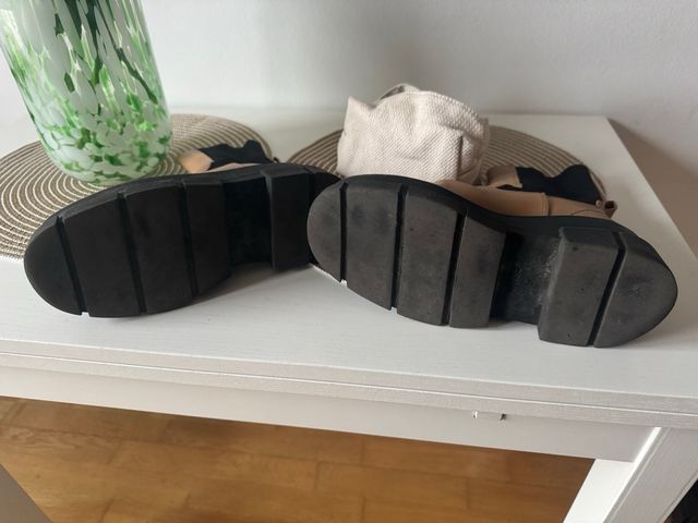 Botas Mango Marrón y Negro Talla 38