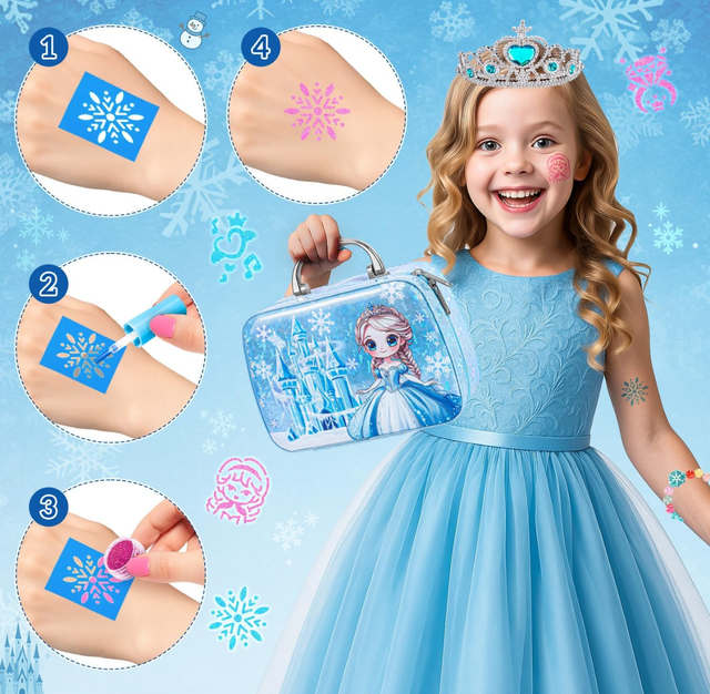 Maletin maquillaje y accesorios Reina Hielo. Nuevo