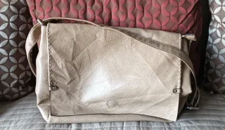 Bolso bandolera beige