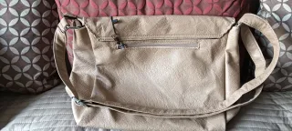 Bolso bandolera beige