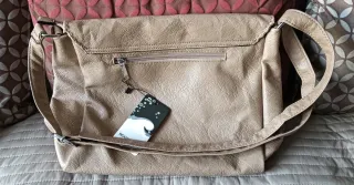 Bolso bandolera beige