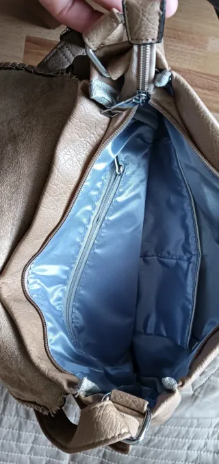 Bolso bandolera beige