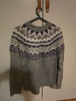 Camisola Lefties cinza e roxo