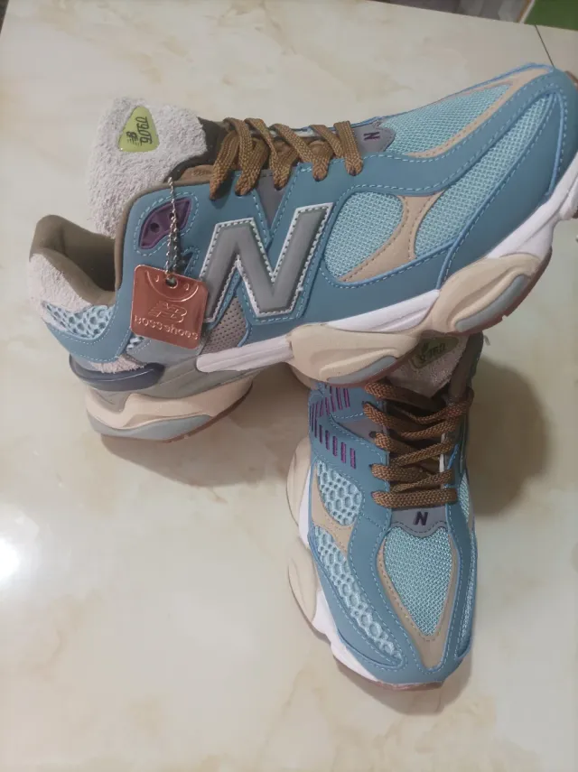 Zapatillas  Beige/Azul