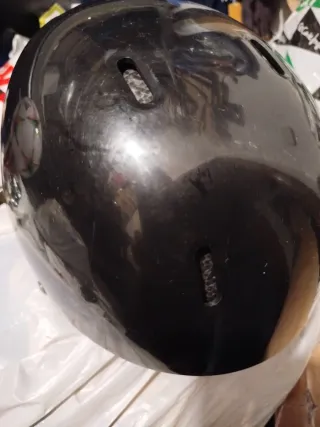 Casco de nieve negro talla M