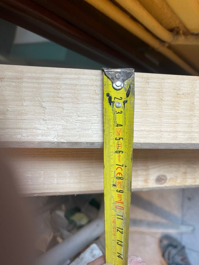 Vigas madera laminada 60x120mm x 3m y 12x12x250