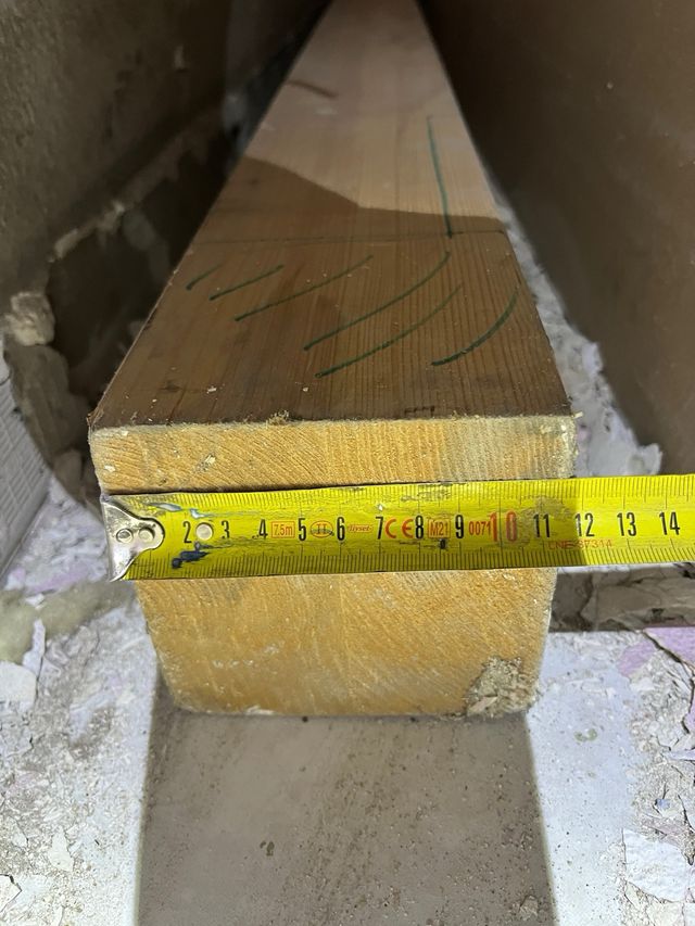 Vigas madera laminada 60x120mm x 3m y 12x12x250