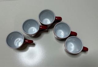 Set 5 Tazzine Caffè Natalizie Gusto Casa Stoneware