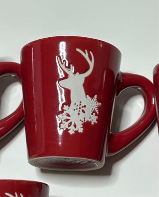 Set 5 Tazzine Caffè Natalizie Gusto Casa Stoneware