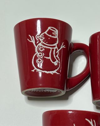 Set 5 Tazzine Caffè Natalizie Gusto Casa Stoneware