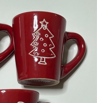 Set 5 Tazzine Caffè Natalizie Gusto Casa Stoneware