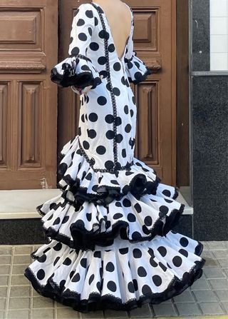 Traje Flamenca Lunares Talla 38/40 elástico