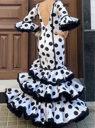 Traje Flamenca Lunares Talla 38/40 elástico