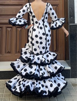 Traje Flamenca Lunares Talla 38/40 elástico