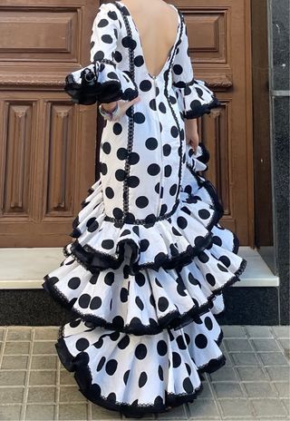 Traje Flamenca Lunares Talla 38/40 elástico