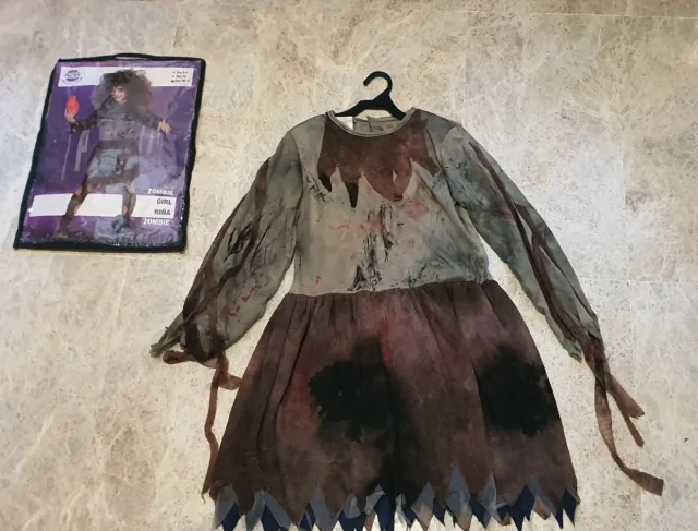Disfraz Niña Zombi Talla 10/12