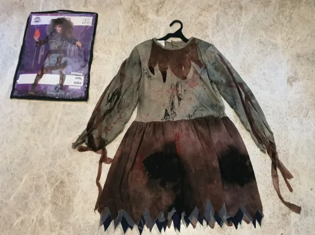 Disfraz Niña Zombi Talla 10/12