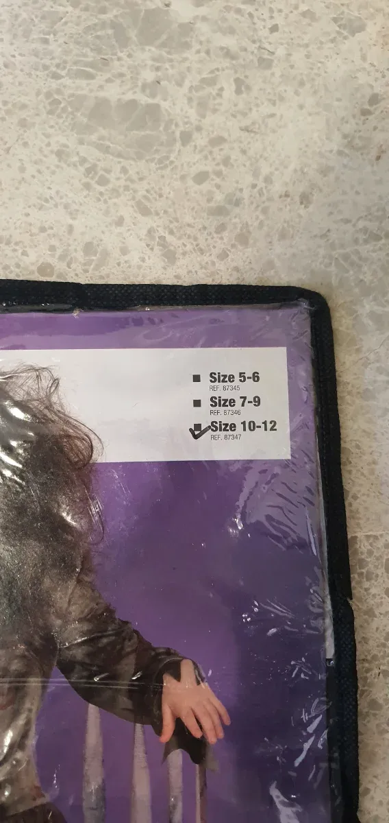 Disfraz Niña Zombi Talla 10/12