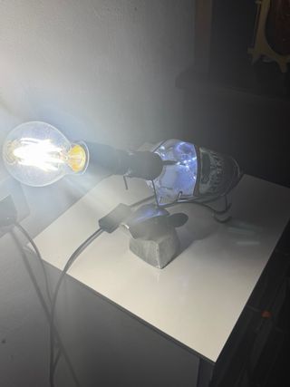 Lampada artigianale base Gin Pigskin Design