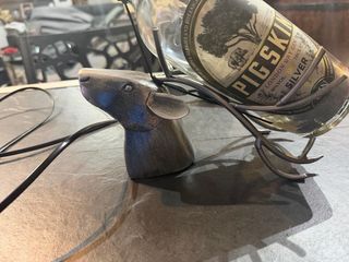 Lampada artigianale base Gin Pigskin Design