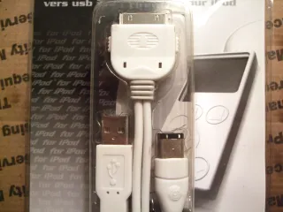 Cable USB 2.0 / FIREWIRE - IPOD 30 pin